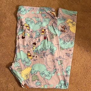 LuLaRoe Multicolor Leggings with Cartoon Print